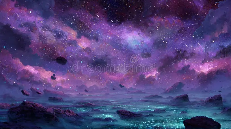 赌场兔女郎宇宙星云梦幻背景